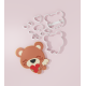 Valentine – Love Bear Cookie Cutter