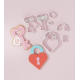 Valentine – Heart and Locker Cookie Cutter