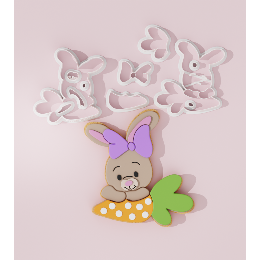 Easter – Bunny with Bow #1 Cookie Cutter