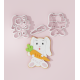 Easter – Sitting Bunny with Carrot Cookie Cutter