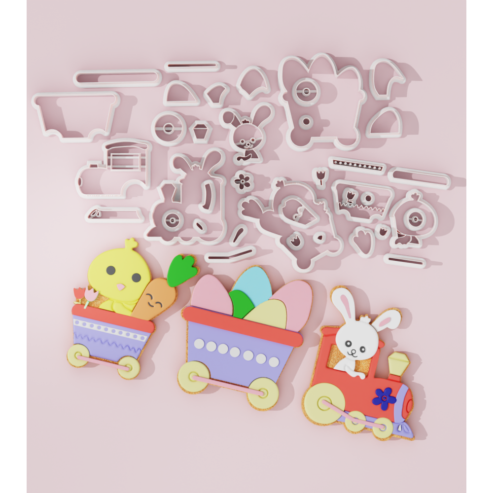 Easter Train Set Cookie Cutter