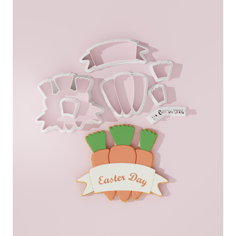 Easter Day Carrots Cookie Cutter