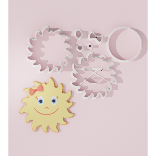 Sun with Bow Cookie Cutter