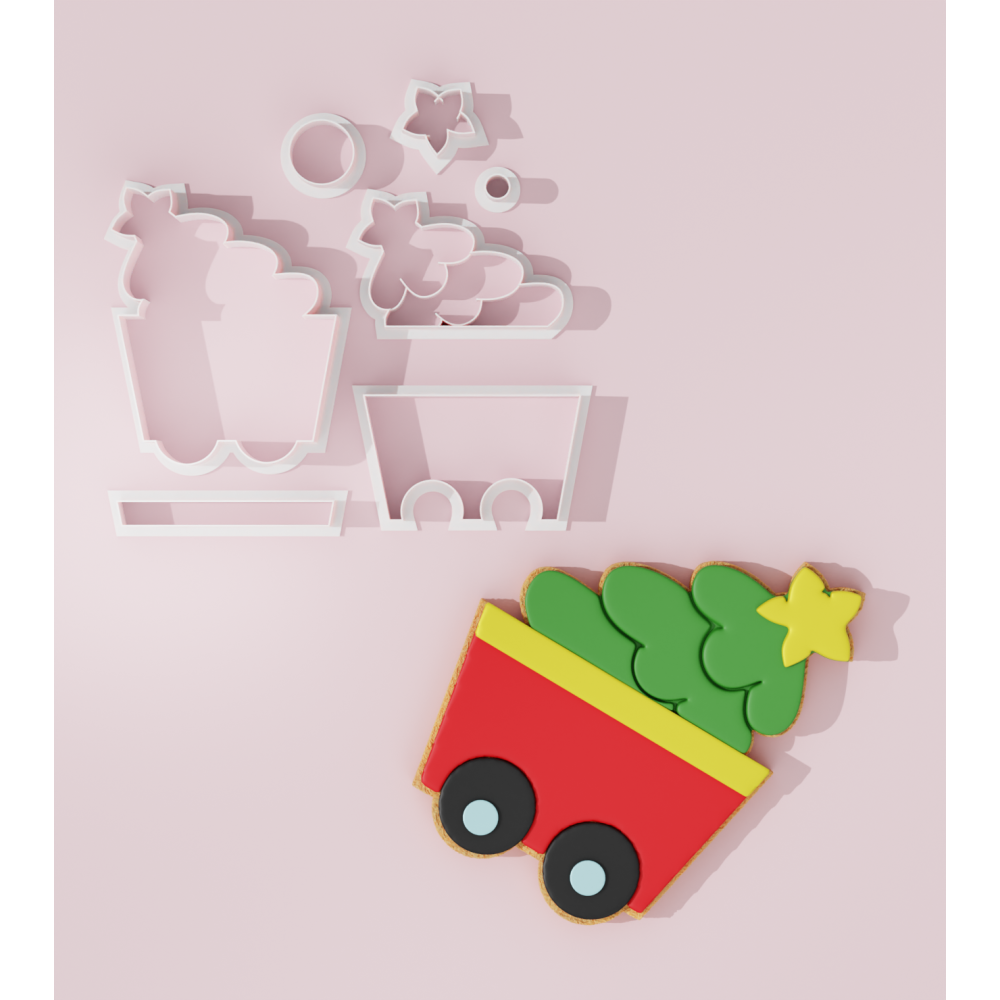 Christmas Train Bagon #2 Cookie Cutter