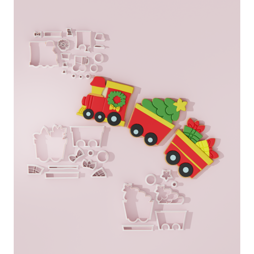 Christmas Train Set Cookie Cutter