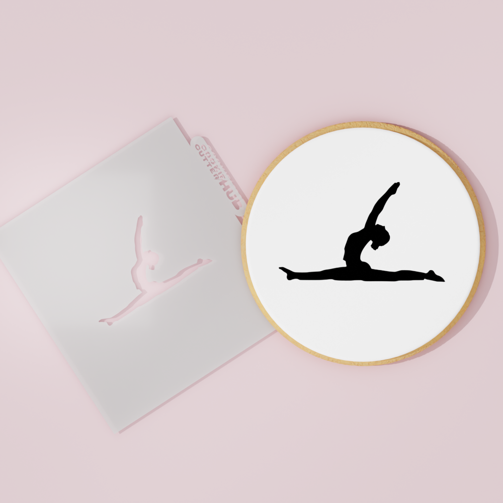 Rhythmic Gymnastics Stencil #1