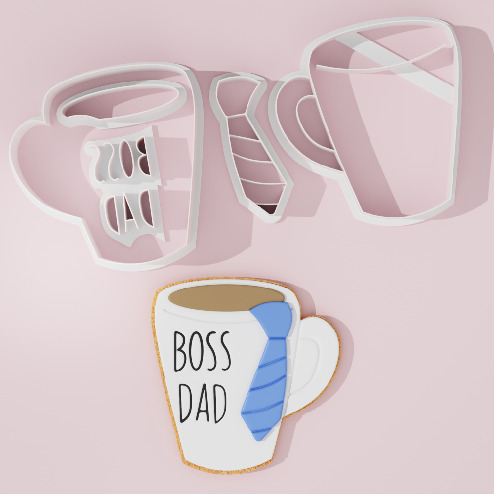 Boss Dad Cup Cookie Cutter