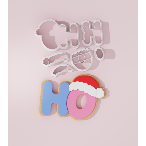 Simple Ho Ho Ho Cookie Cutter