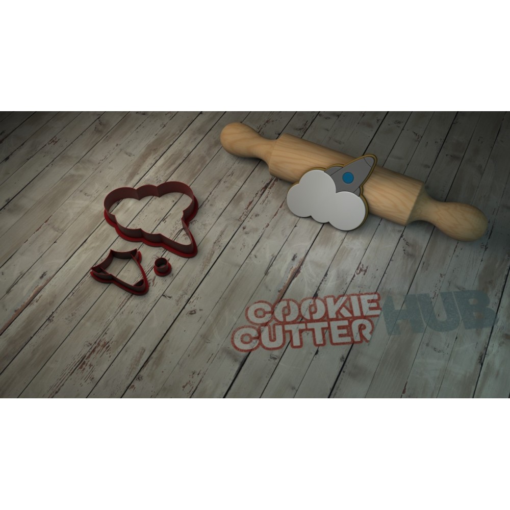 Rocket Launch Cookie Cutter