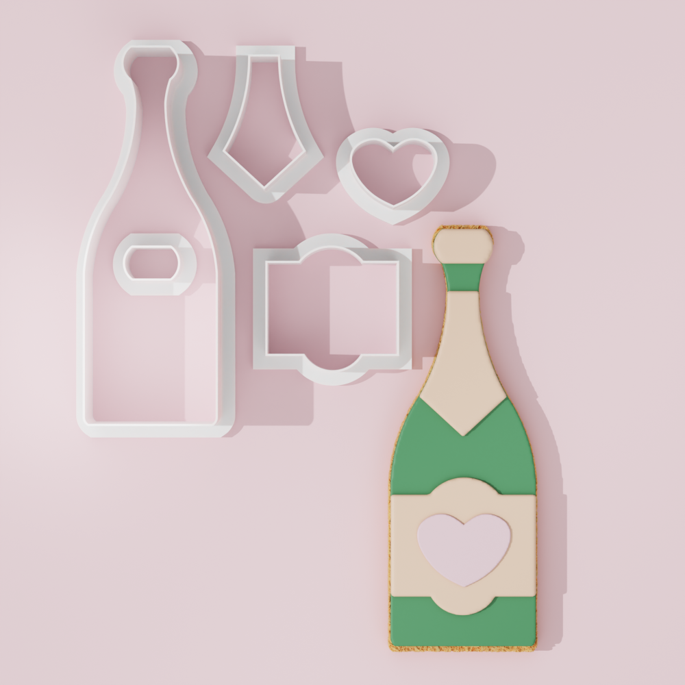 Beverage – Champagne Bottle Cookie Cutter