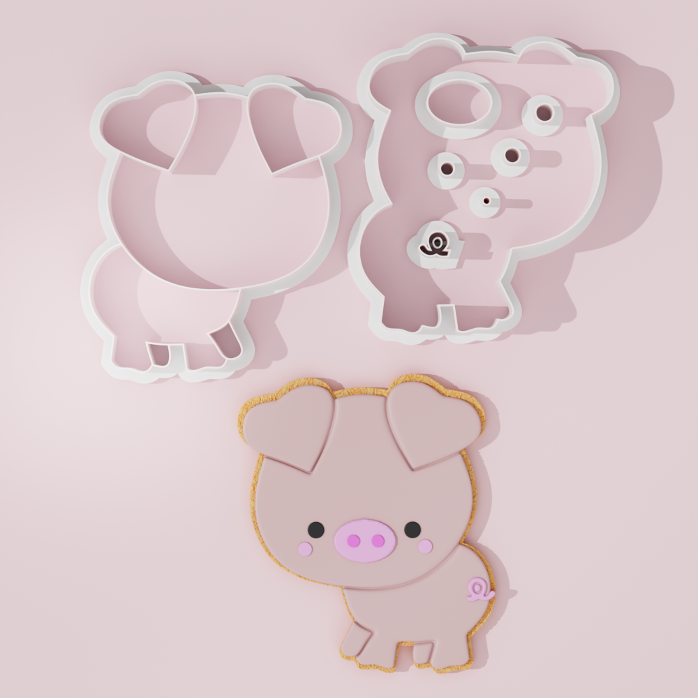 Chubby Pig Cookie Cutter