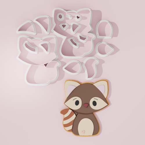 Sweet Raccoon Cookie Cutter