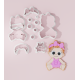 Baby Shower – Sitting Baby Girl Cookie Cutter