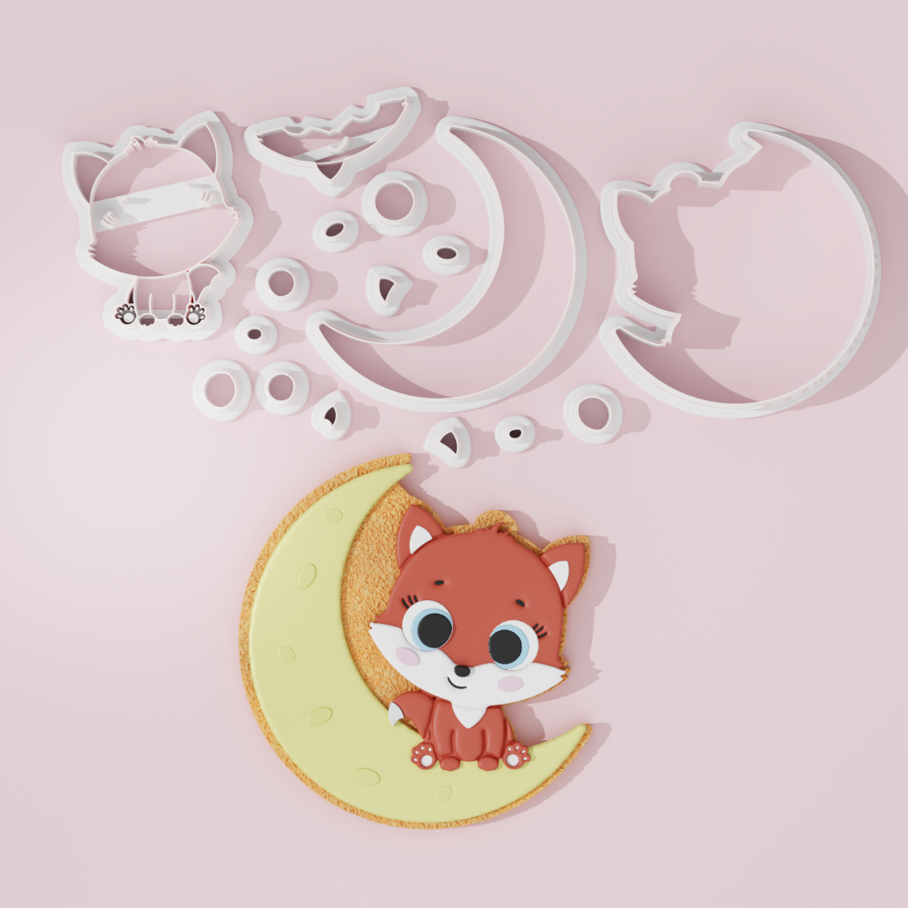 Moon Fox Cookie Cutter