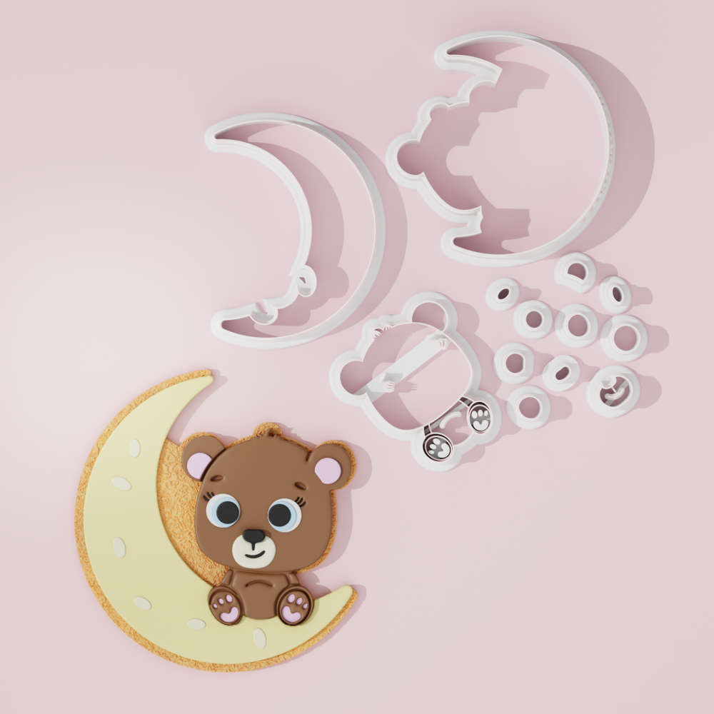 Moon Bear Cookie Cutter