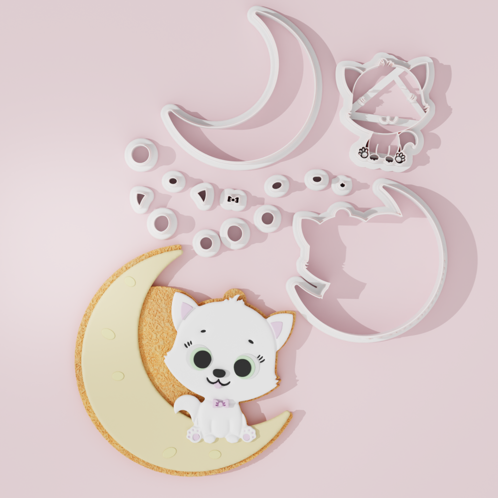 Moon Cat Cookie Cutter