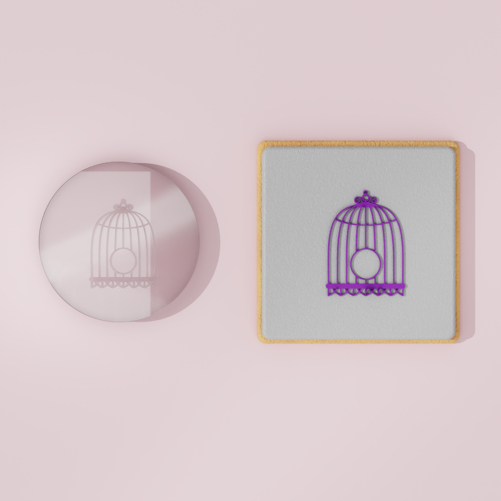 Bird Cage #1 Embosser Stamp