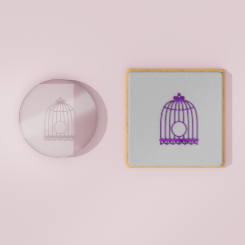 Bird Cage #1 Embosser Stamp