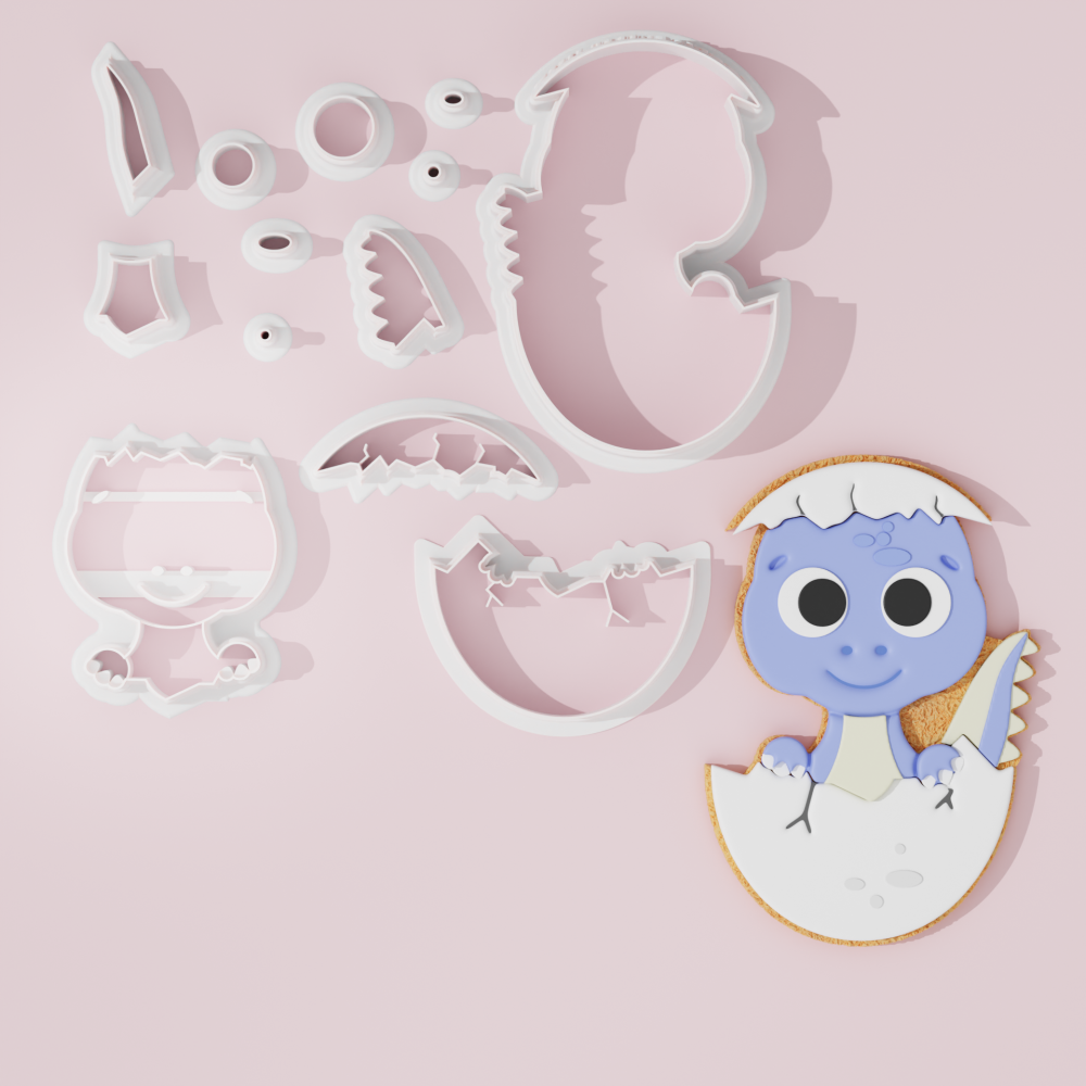 Dan the Baby Dinosaur Cookie Cutter