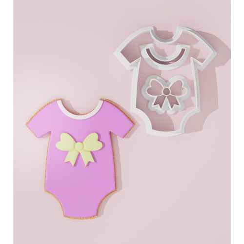 Baby Shower – Bow Onesie Cookie Cutter