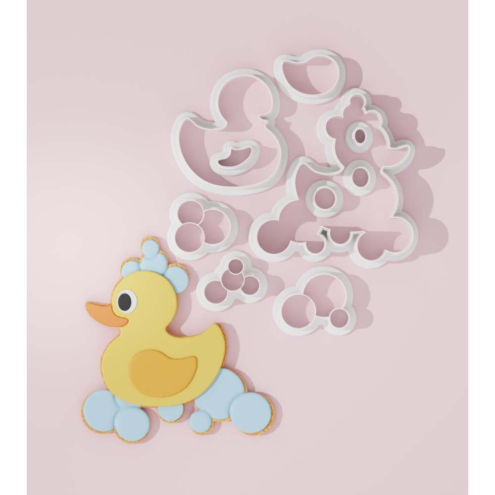 Baby Shower – Duck with Bubbles Cookie Cutter