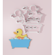 Baby Shower – Duck in Bathtub Cookie Cutter