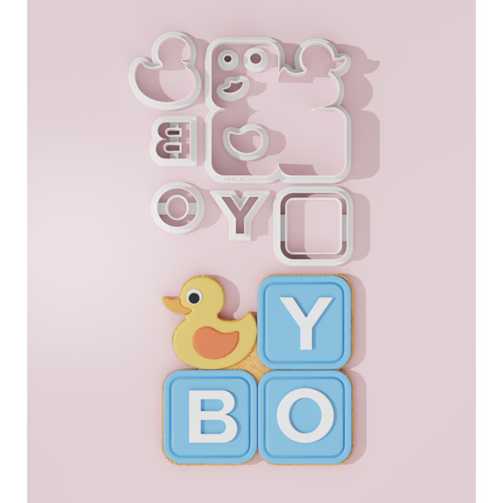 Baby Shower – Boy Blocks Cookie Cutter