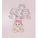 Baby Shower – Happy Baby Girl with Bow Cookie Cutter