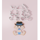 Baby Shower – Happy Baby Boy with Hat Cookie Cutter