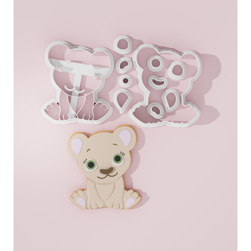 Sweet Girl Lion Cookie Cutter