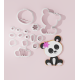 Girly Panda Cookie Cutter