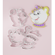 Beauty and the Beast Inspired Cookie Cutter – Mrs. Potts