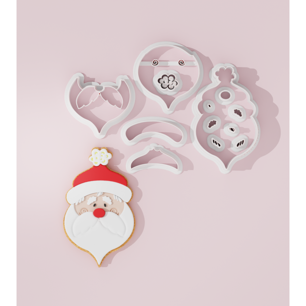 Christmas Santa Claus Face #2 Cookie Cutter