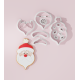 Christmas Santa Claus Face #2 Cookie Cutter