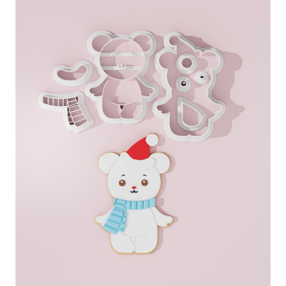 Christmas Bear Cookie Cutter