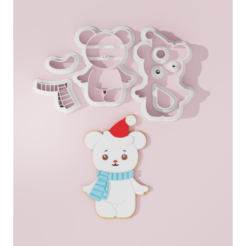 Christmas Bear Cookie Cutter