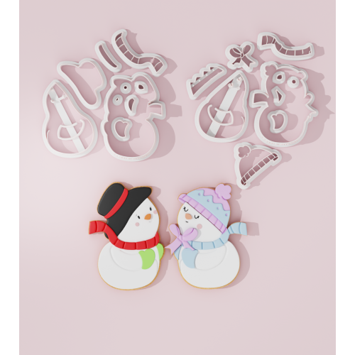 Snowing Couple Cookie Cutter