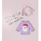 Christmas sweater with Santa Cookie Cutter