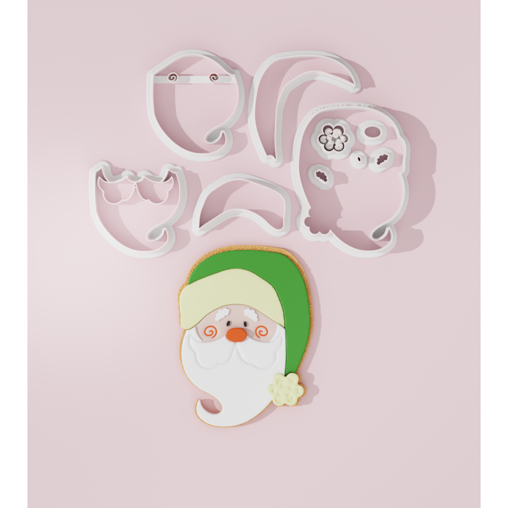 Christmas Santa Claus Face #5 Cookie Cutter