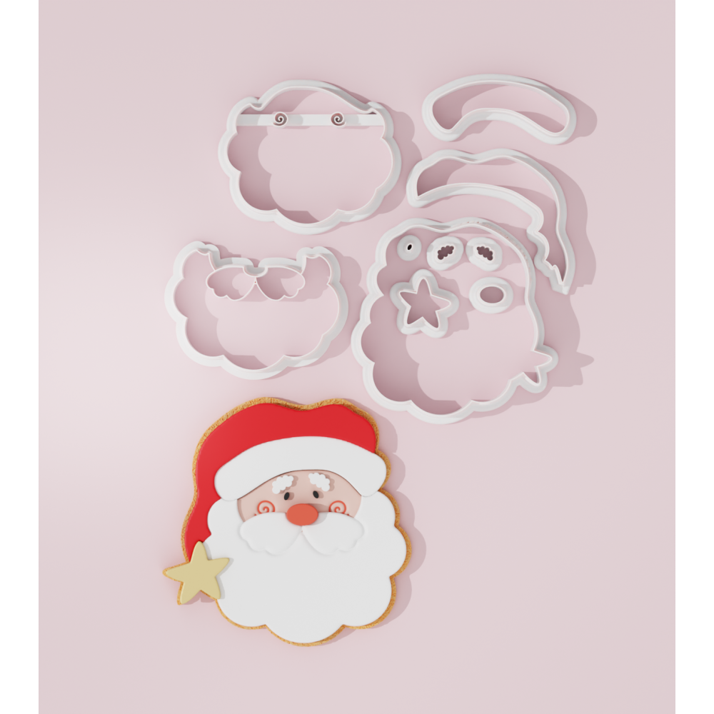 Christmas Santa Claus Face #7 Cookie Cutter