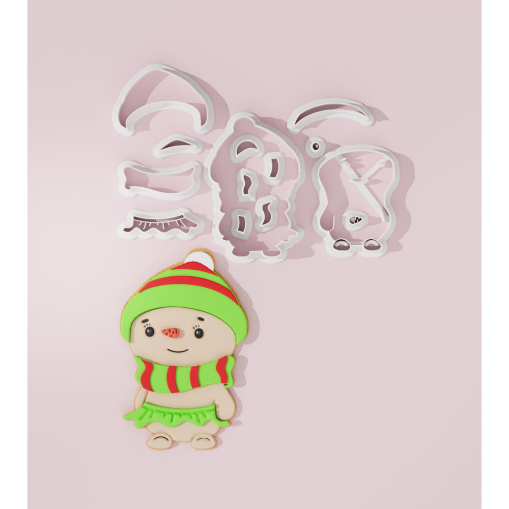 Christmas Snowgirl Cookie Cutter