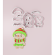 Christmas Snowgirl Cookie Cutter