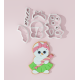 Christmas Snowgirl with skirt Cookie Cutter