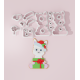 Christmas Llama with Present Cookie Cutter