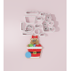 Gingerbread Girl with Ornaments Cookie Cutter