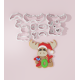 Reindeer holding JOY Cookie Cutter