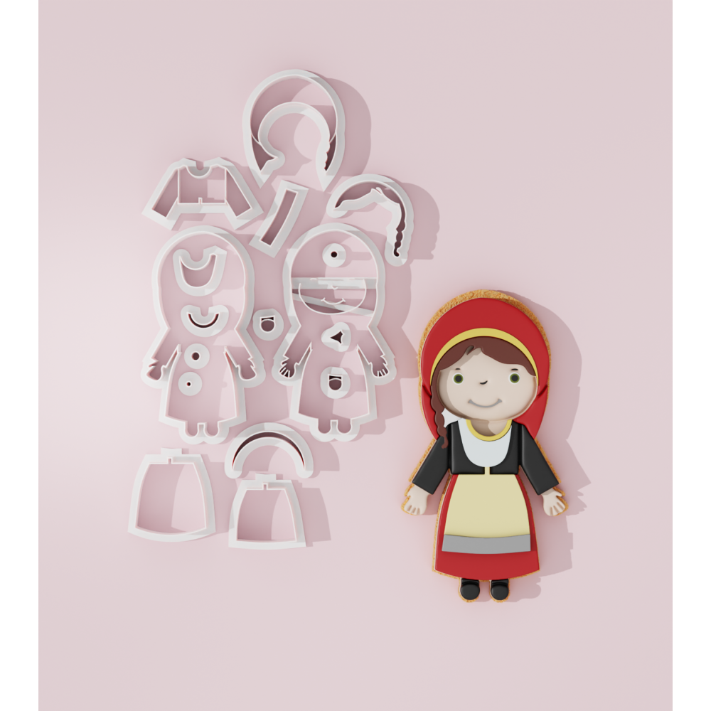 Woman in traditional costume Cookie Cutter