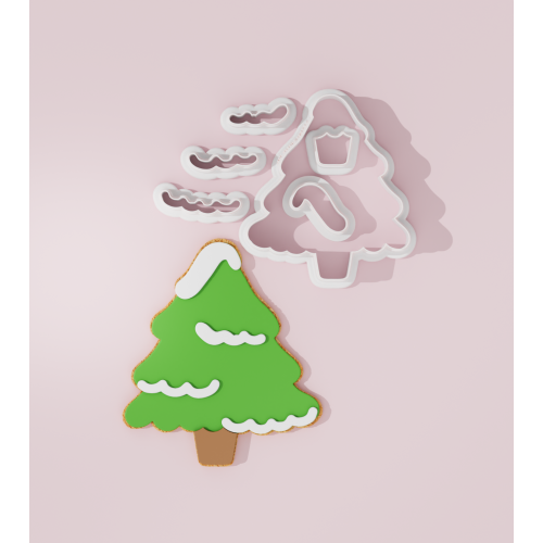 Snowed Christmas Tree Cookie Cutter