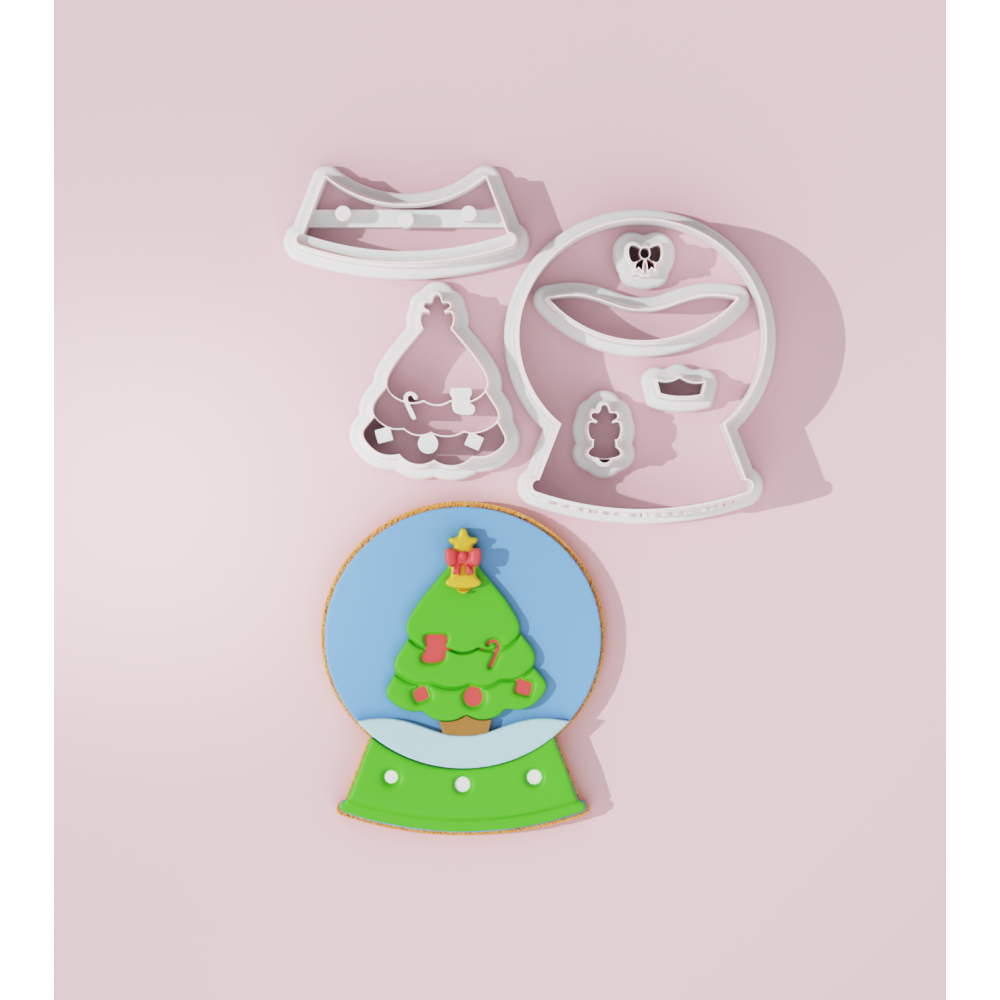 Snowball with Christmas Tree Cookie Cutter