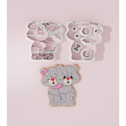 Valentine – Bear Hug #2 Cookie Cutter